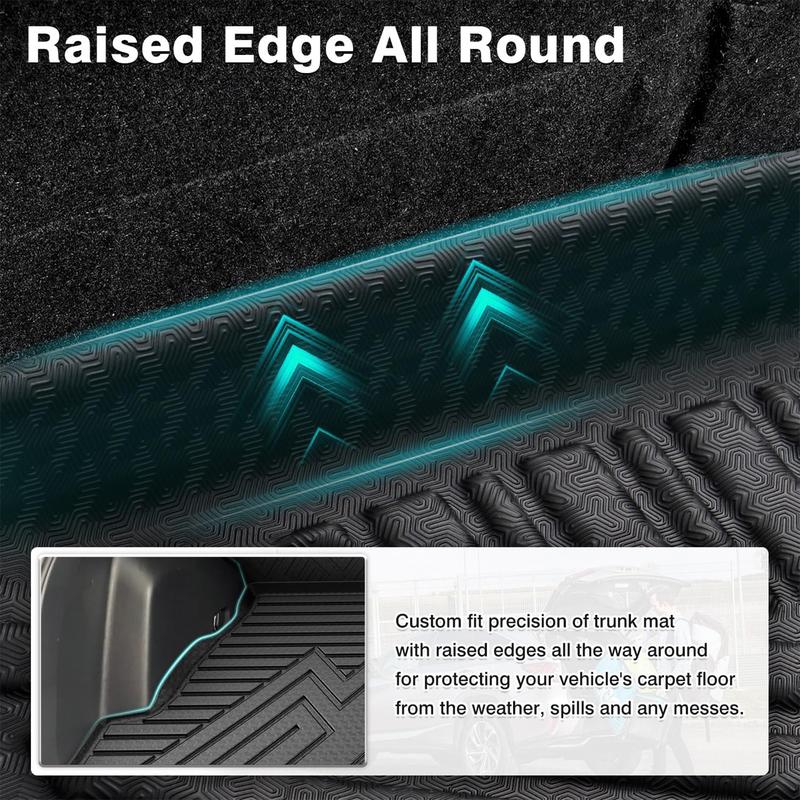 Canvcle Full Set Floor Mats & Cargo Liner for Toyota RAV4 2019-2025 (Not Fit 2025 Plug in Hybrid) TPE Black All Weather Protection 2 Row Liners Trunk Mat Back Seat Cover Protector Canvcle Full Set Floor Mats & Cargo Liner for Toyota RAV4 2019-2025 (Not Fit 2025 Plug in Hybrid) TPE Black All Weather Protection 2 Row Liners Trunk Mat Back Seat Cover Protector