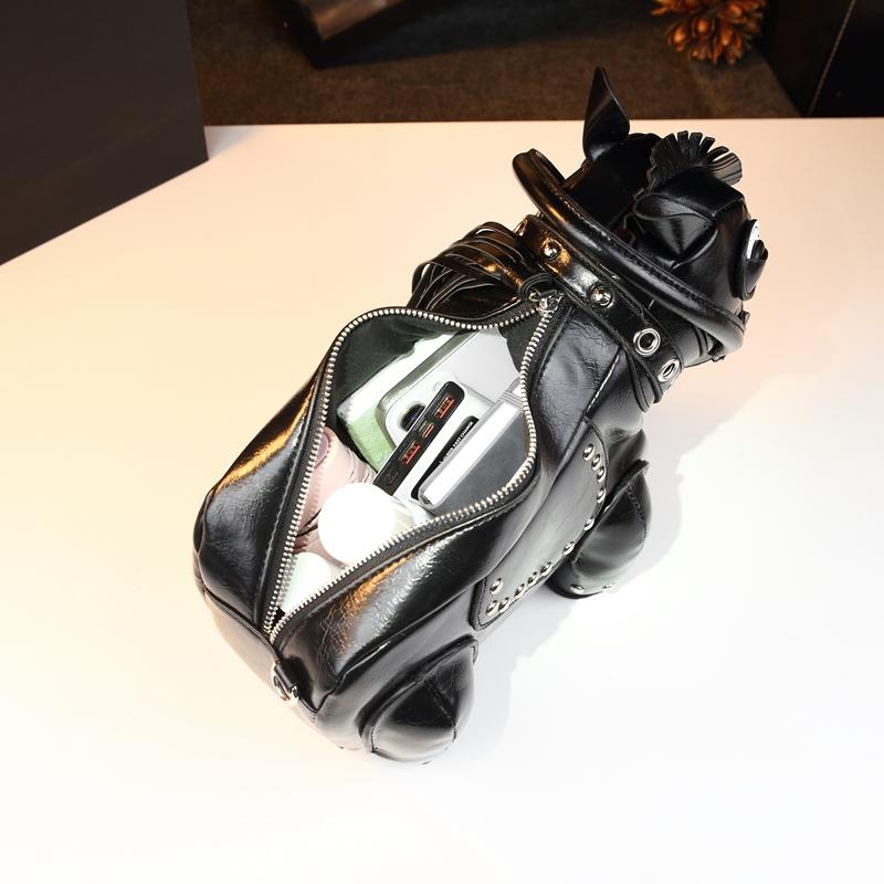 Unique Design Small Horse Bag for Women, Personalized Studs Fringe Animal Purse, Vintage Punk Style Handbag Shoulder Bag