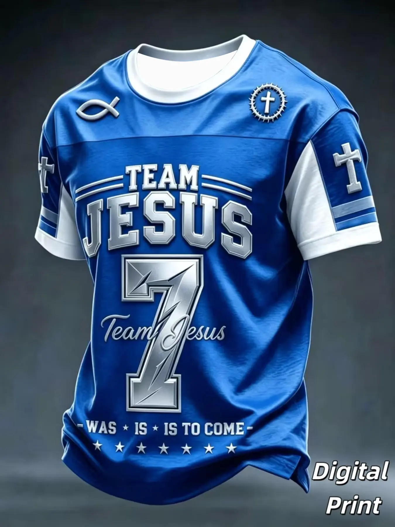 Men's Retro Football Jersey T-Shirt, Full Body 3D Digital Print, Short Sleeve Round Neck, Casual Streetwear for Training and Daily Wear, Football Shirts