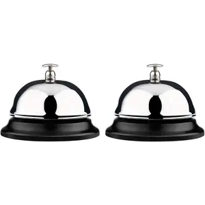 Improved Version 2Pack Service Call Desk Bell with Big Button