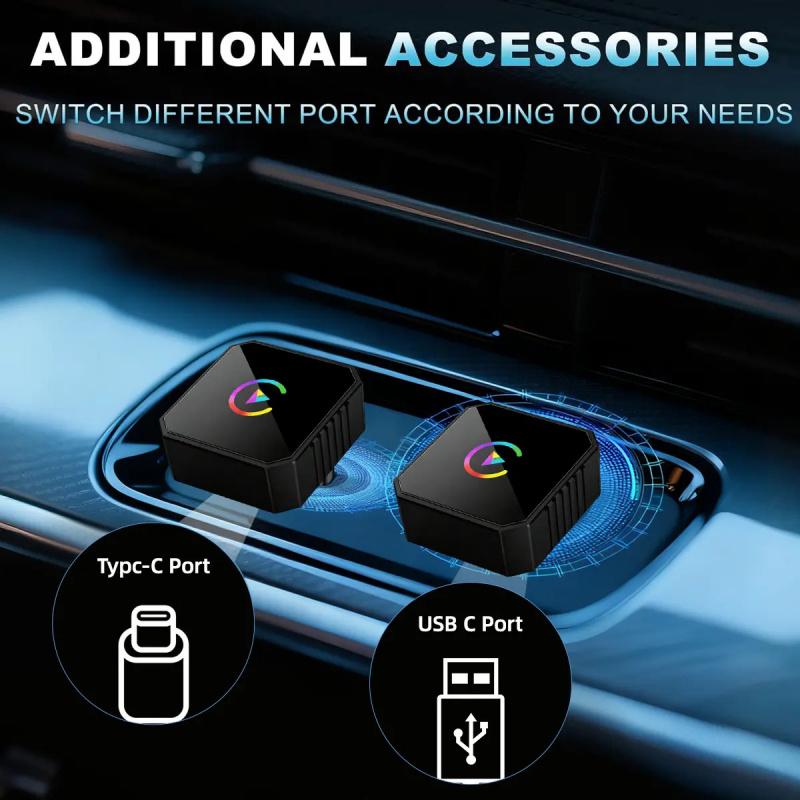 The 2026 model of the Wireless CarPlay Adapter Automotive Carplay Converter for iPhone and Android is compact and stylish, offering a fast, stable, and lag-free connection with hands-free calling support. It makes a great gift for your boyfriend.