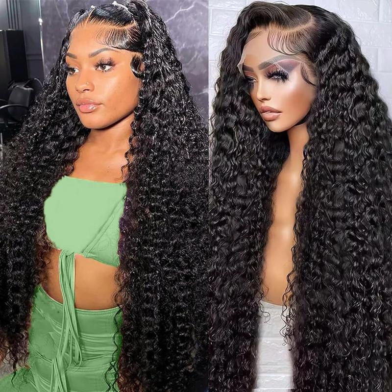 Bling Hair Deep Wave 13x4 Lace Front Wig Human Hair 180% Density HD Transparent Deep Curly for Women Pre Plucked With Baby Hair Lace Frontal Human Wig Bling Hair Deep Wave 13x4 Lace Front Wig Human Hair 180% Density HD Transparent Deep Curly for Women Pre Plucked With Baby Hair Lace Frontal Human Wig