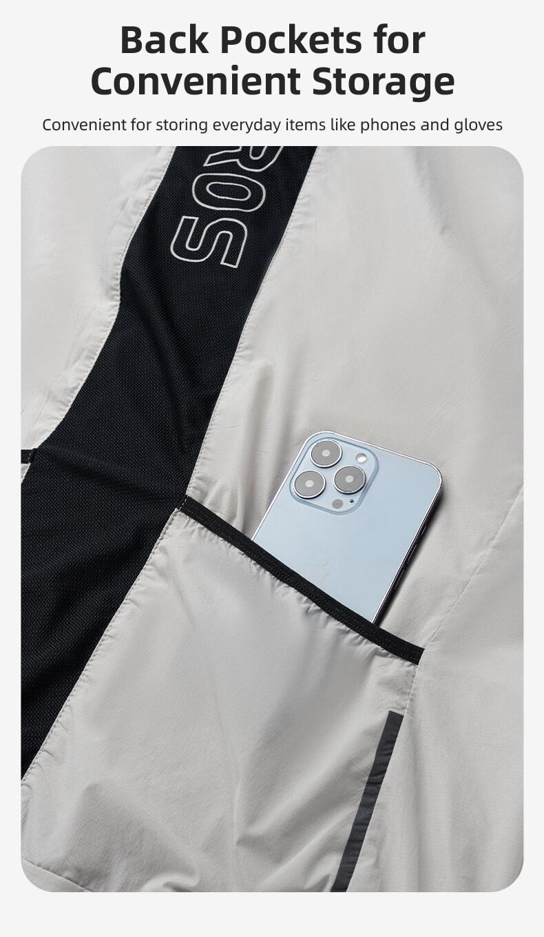 ROCKBROS Cycling Vest Reflective Windproof Unisex UV Protection Lightweight jersey