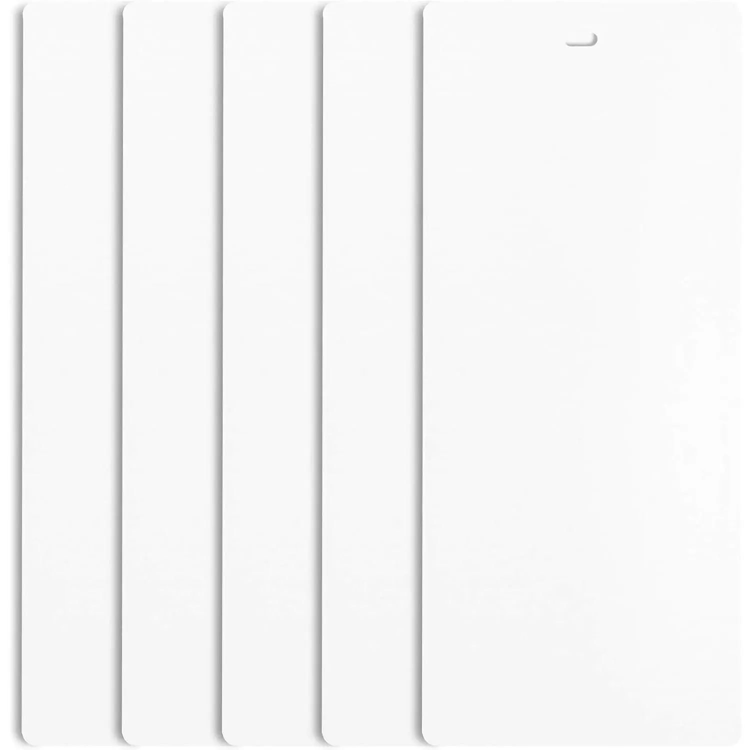 PVC Veritcal Blind Replacement Slats Curved Smooth White (82.5 Length) (5, White)