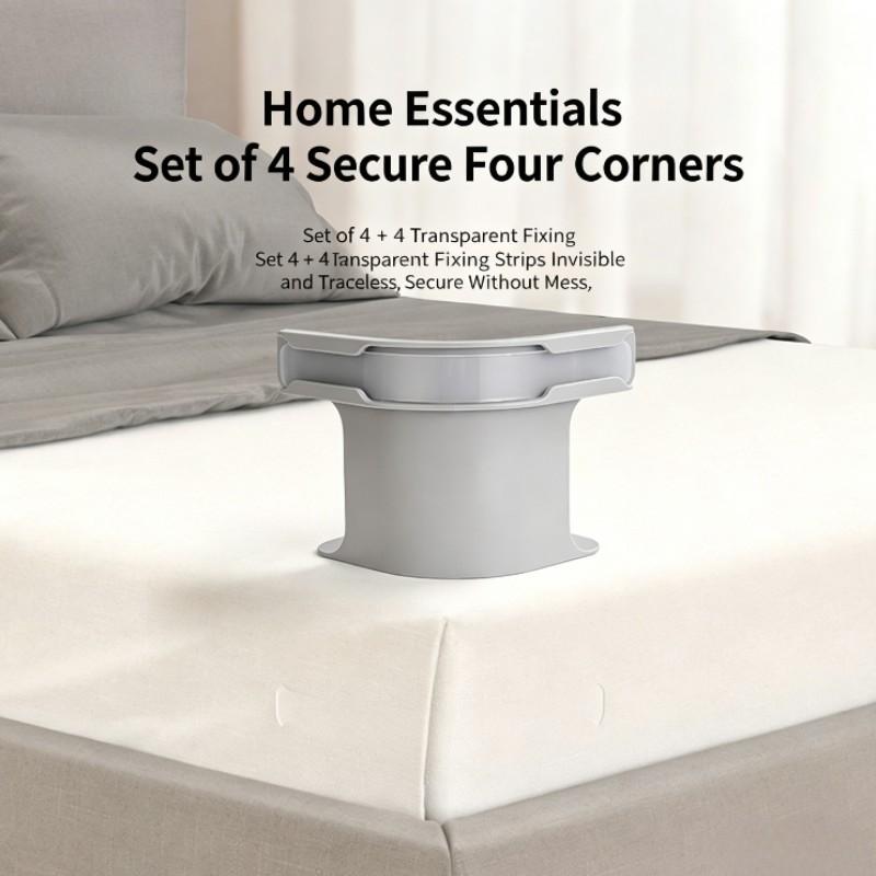 Japanese Bed Sheet Holder, Anti-Slip No-Needle Clip, Invisible Slot Design, Secure Bed Linen Fixer, Easy to Use, Durable & Reliable