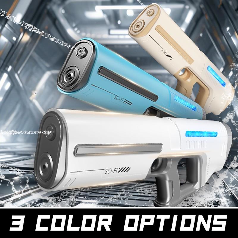 Bestselling Electric Continuous Fire Water Gun, Pulse Light Electric Water Gun, Summer Water Toy, Automatic Suction Fill Water Gun