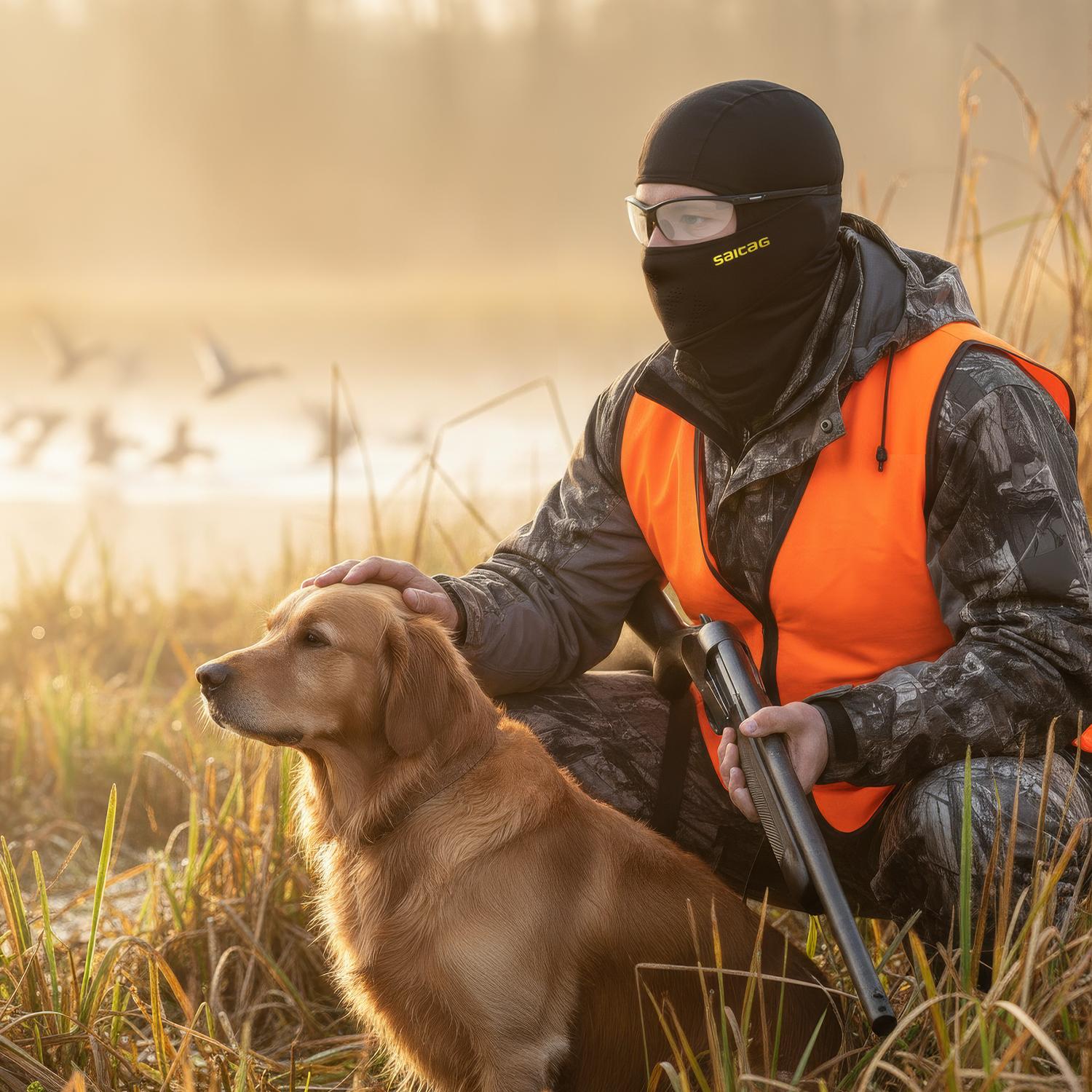 SHINEMEOTH Warm Windproof Hat Balaclava Face Mask Men Padded Liner Under Helmet Skiing Cycling Fleece Lined for Winter Outdoor Sports