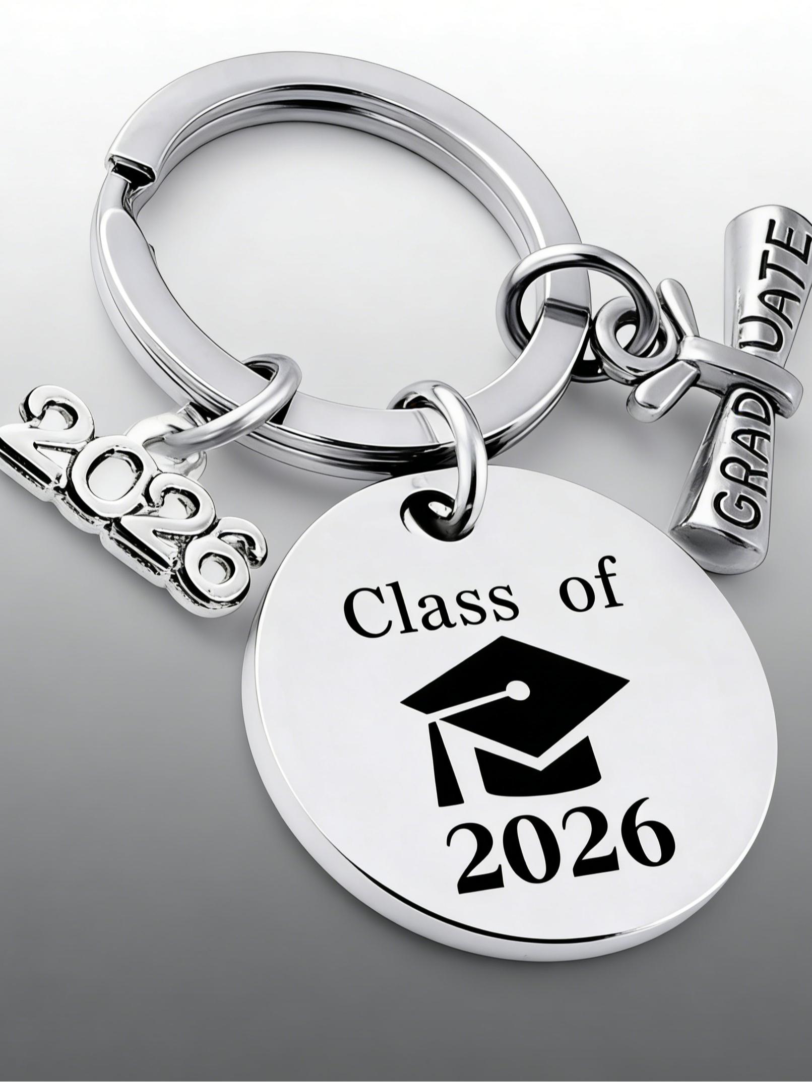 Class of 2026 Graduation Keychains Keyring Graduation Party Favors Gifts