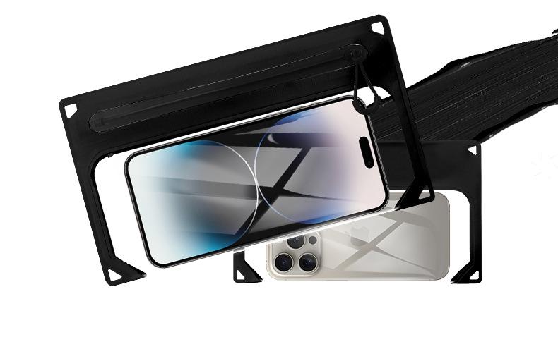 Airtight Zipper Waterproof Waist Bag, PVC Portable Touchscreen Phone Bag for Outdoor Camping and Swimming