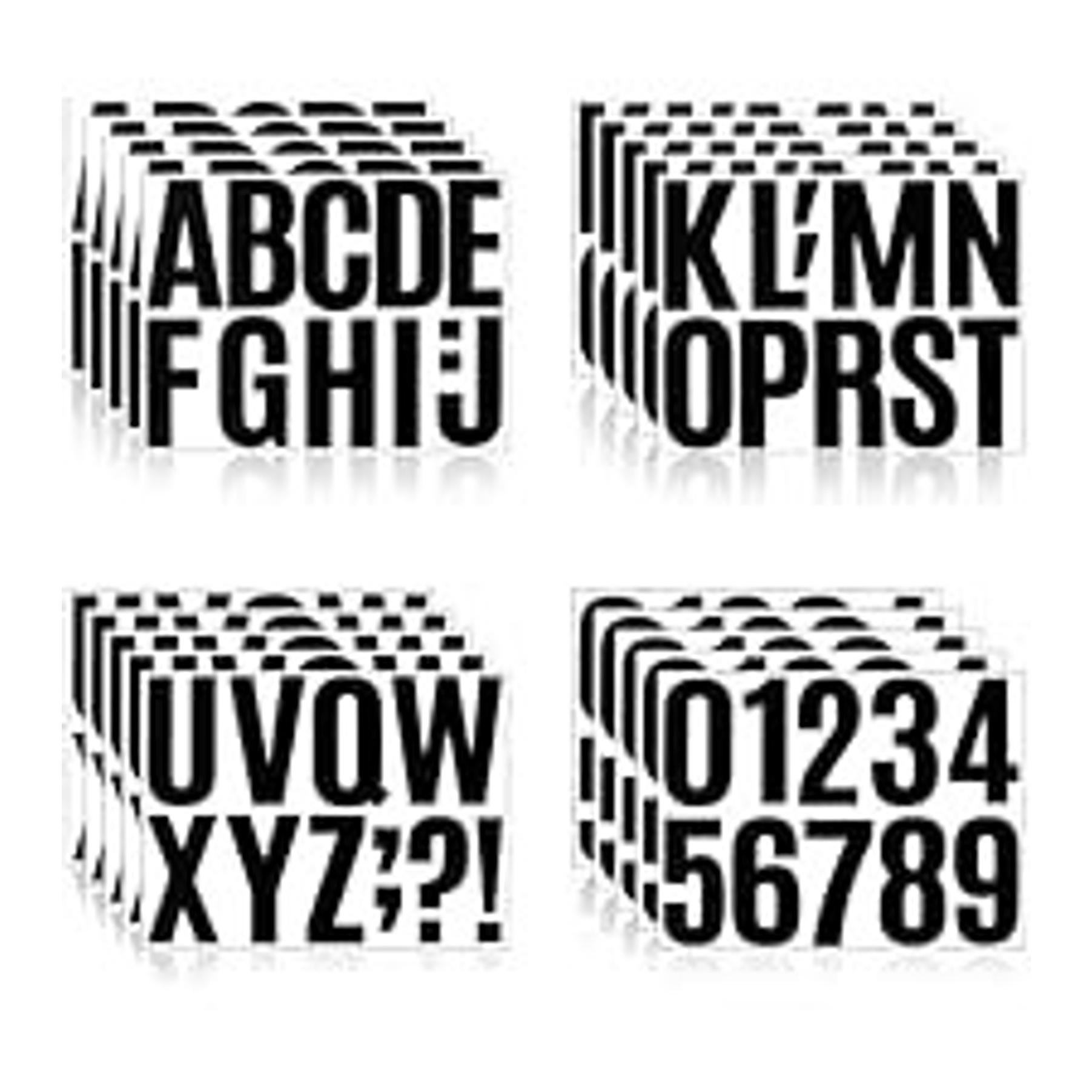 3 Inch Waterproof Vinyl Alphabet Letter Stickers for Mailbox Numbers