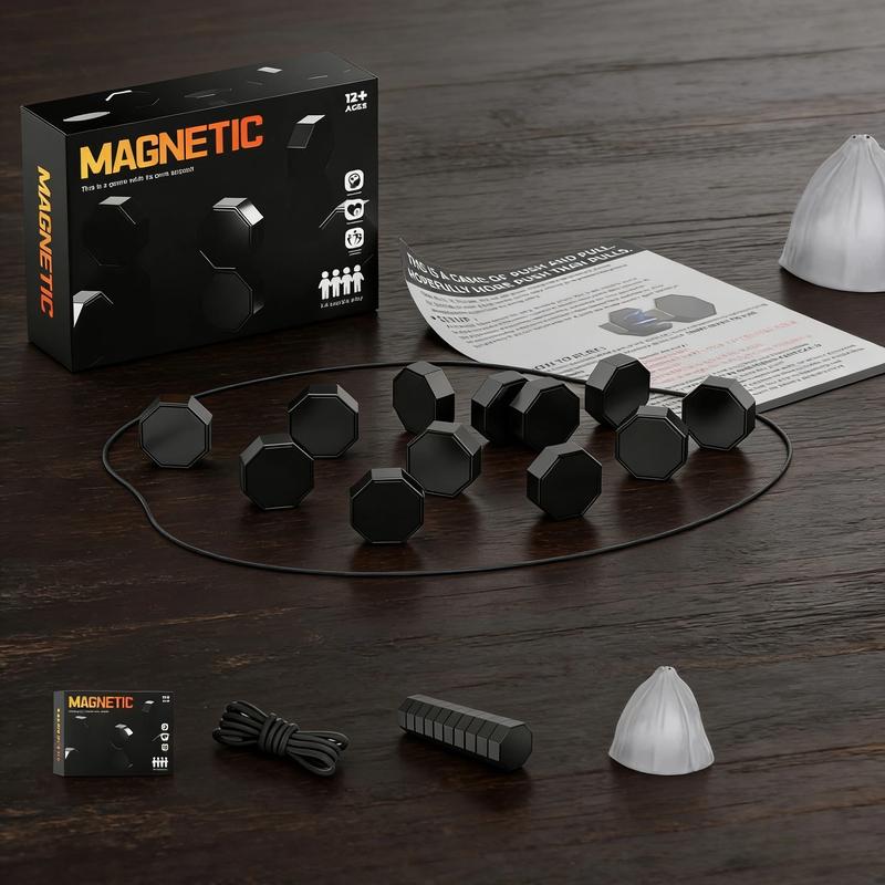 New Chess Set with 20 Pieces and Rope, Portable Multiplayer Board Game, Magnetic Chess Game, Fun Strategy Puzzle Game, Ideal Gift for Adults, Family Gatherings, Travel