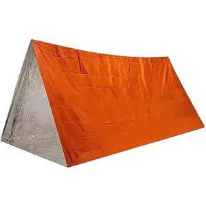 Emergency Tent Shelter Ultralight Survival Tube Tent 2 Person Emergency Shelter with Whistle for Camping Hiking Backpacking and Outdoor