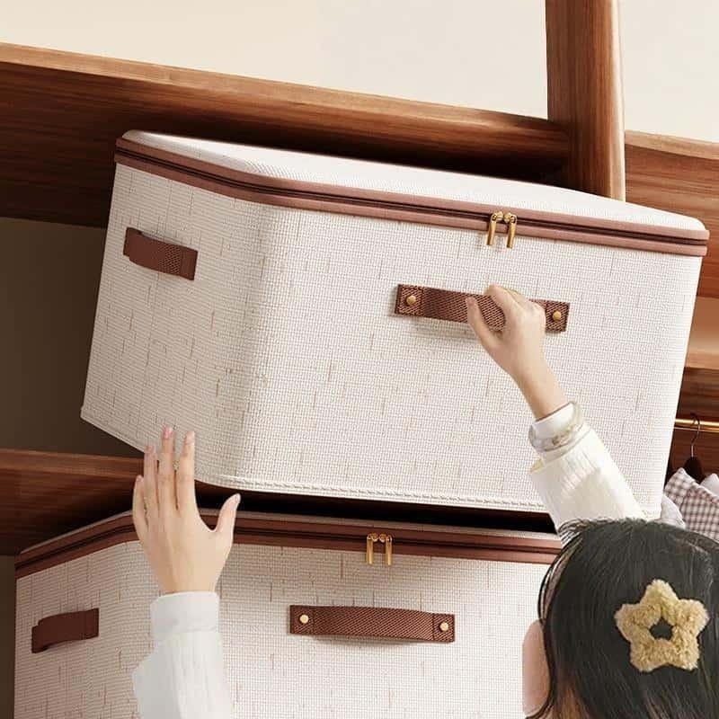 Foldable Large-Capacity Storage Box, Multi-Specification Cover, Ideal for Household, Office, Dormitory, Essential Family Organizer