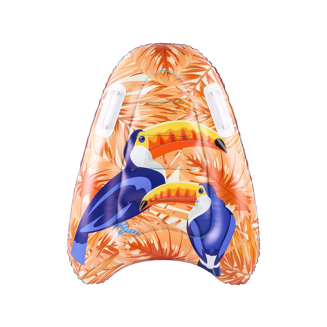 1pc PVC Inflatable Surfboard, Nylon Fabric Stand Up Paddle Board, Kids Swimming Float, Triangle Shape Handheld Surfboard