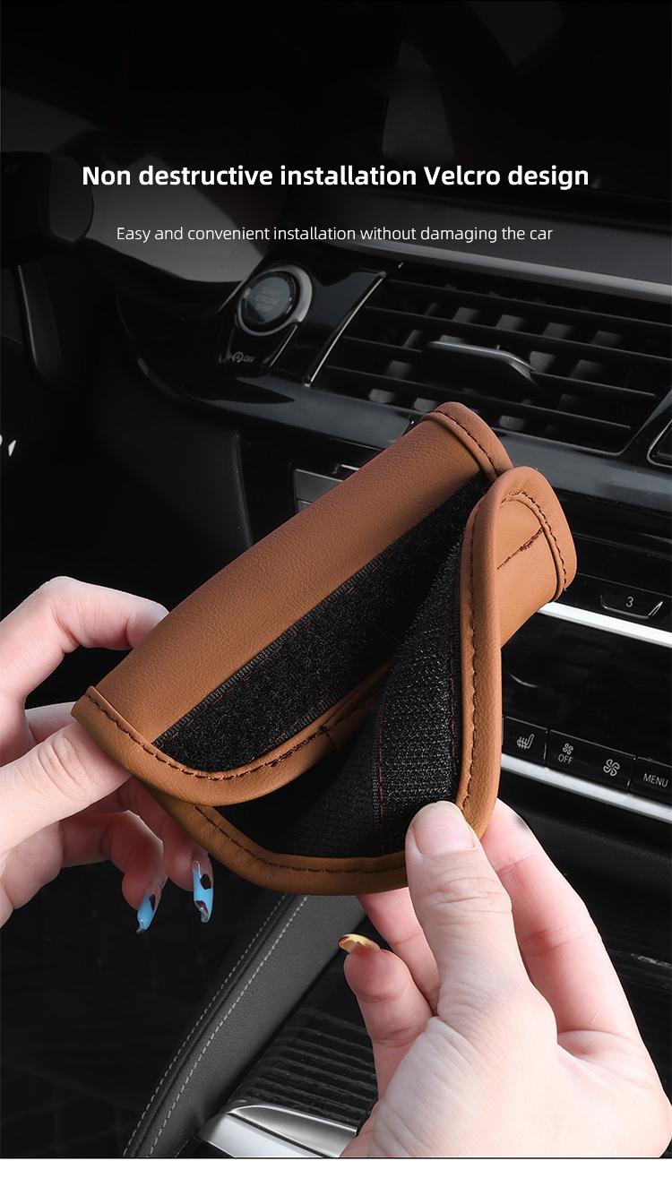 Car Roof Handle Protective Cover Pull Gloves Interior Accessories For Land Rover Range Rover Evoque Velar Defender Discovery Freelander Land Cruiser