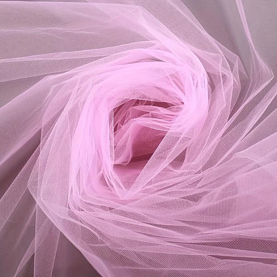 25m Roll Sheer Tulle Fabric, Multiple Sizes & Colors, for Wedding Backdrop, Party Arch, Ceiling & Stair Decoration