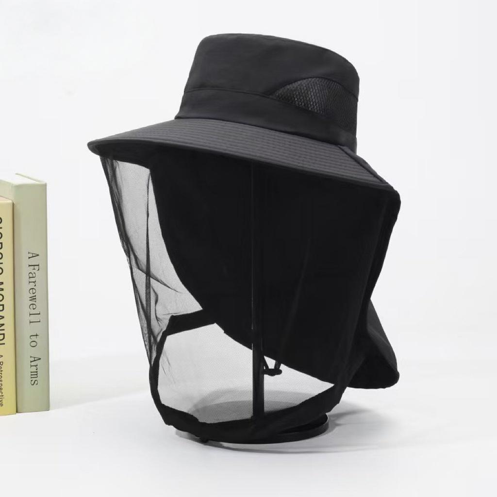 Mosquito-Proof Fishing Hat, Face Coverage Sun Protection Mesh Mask, Night Fishing Insect & Bee Prevention Cap, Summer Outdoor Fashion Shade Hat