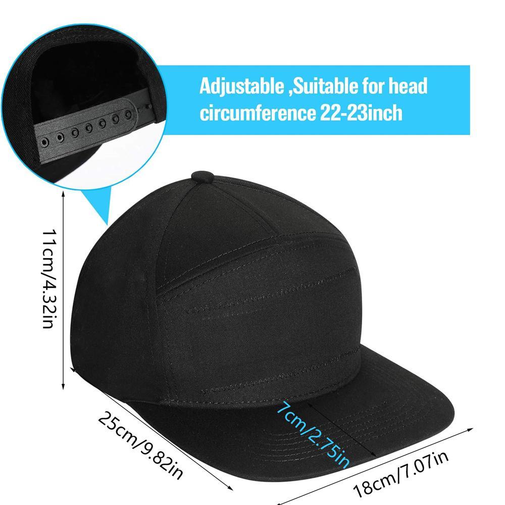 LED Hat, Bluetooth Editable Message Display Party Black Hat, LED Screen Smart Adjustable Party LED Baseball Cap, Thanksgiving & Christmas Decoration Gift, Party Event Props