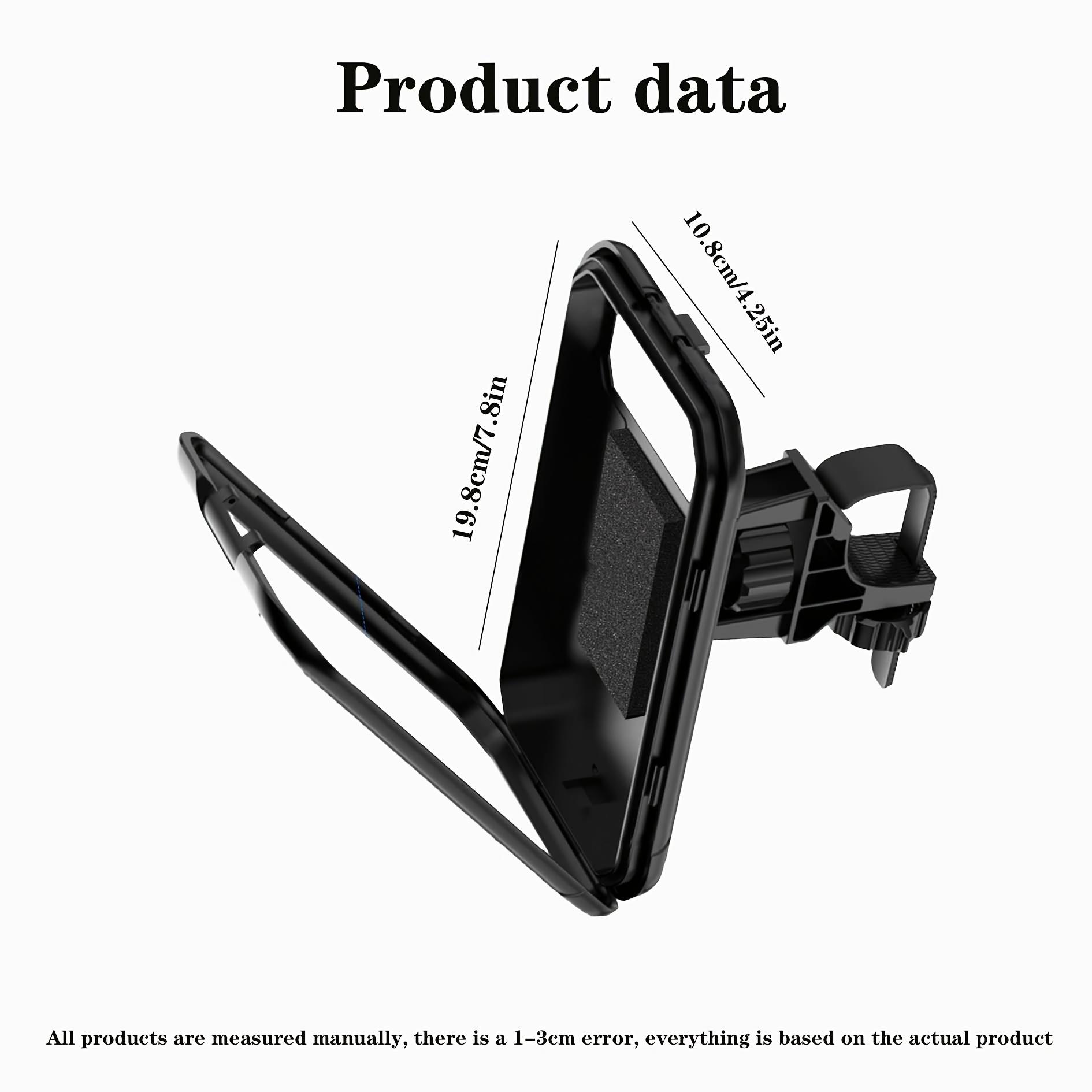 1 piece set of ABS material rotatable phone holder, suitable for bicycles and motorcycles; Fully enclosed waterproof, rainproof and shockproof design, with a touch screen protective shell, stable shock absorption, and reserved charging port; Compatible wi