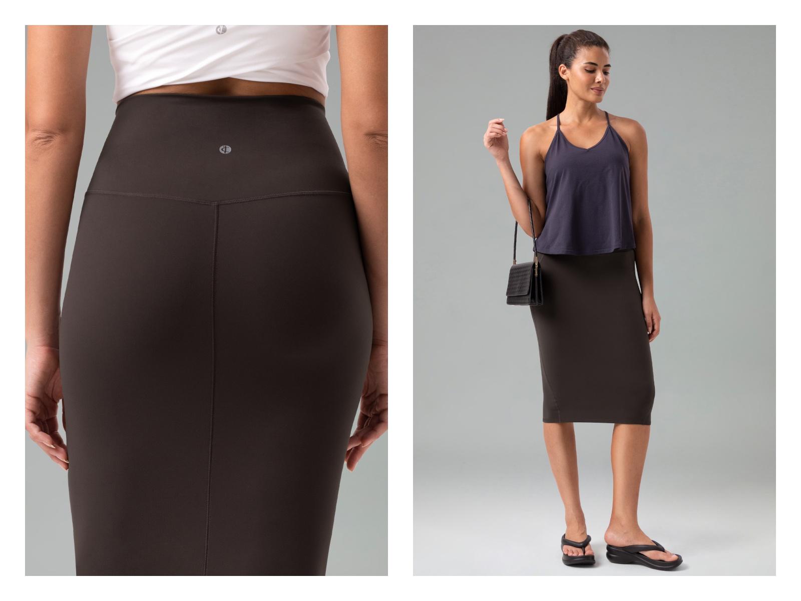 Colorfulkoala Women's Pencil Skirt Dreamlux High-Waisted with Back Slit for Office & Casual Wear