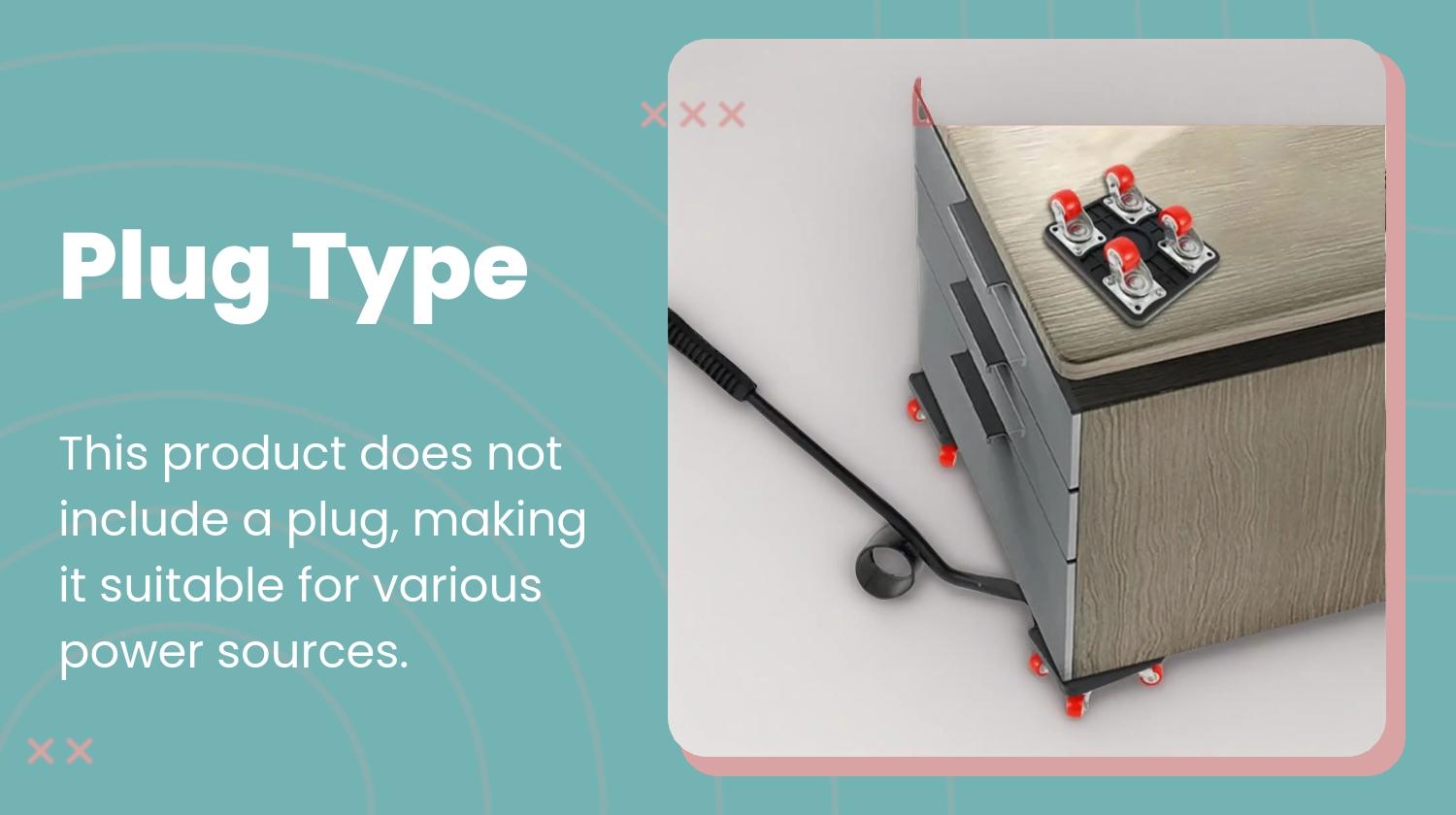 Furniture Moving Tool Set, Effortless Riser Elevator with Safe Wheels, Ideal for Sofa, Refrigerator, Hard Floor