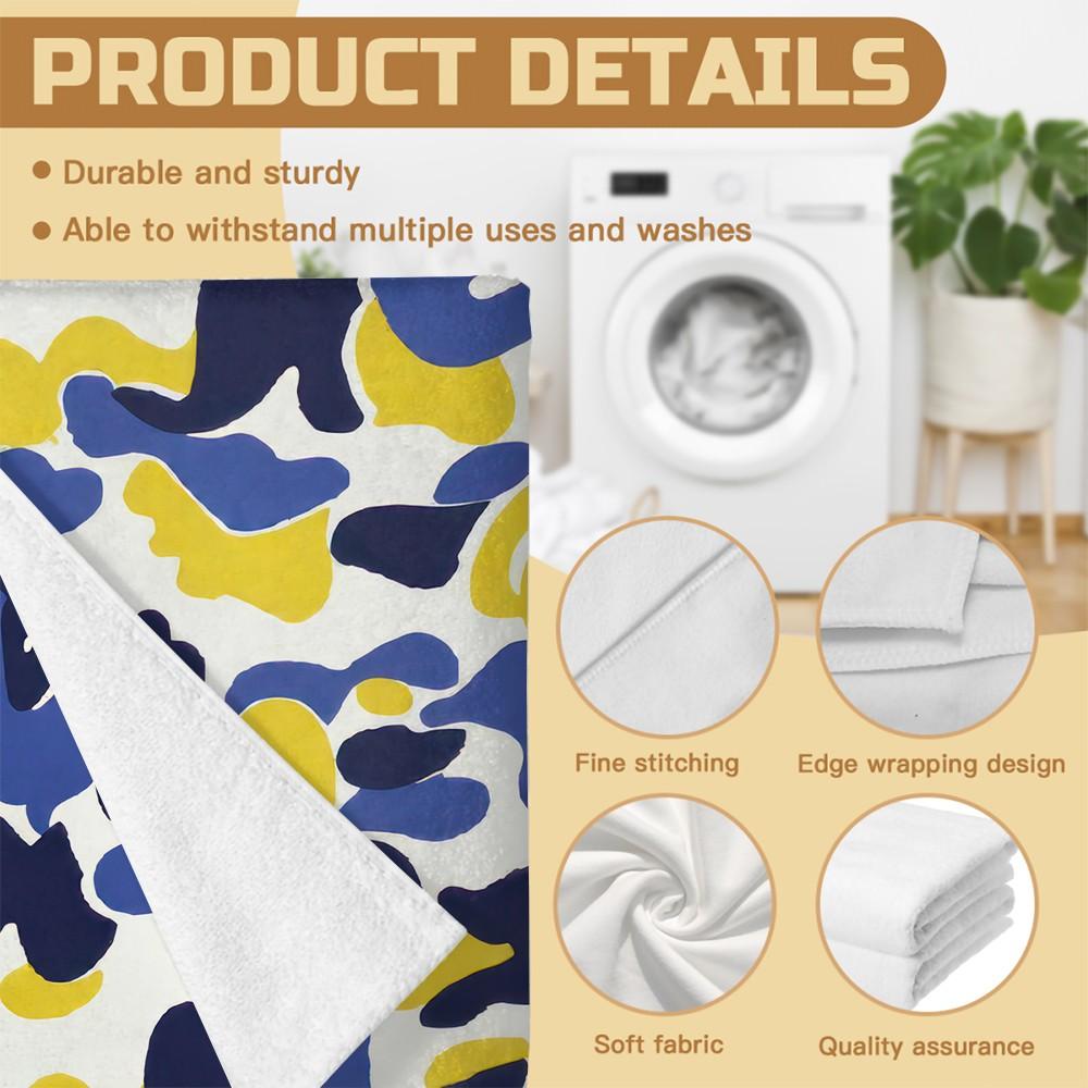 1Pc Classic Camouflage Beach Towel, High Density & Breathable, Super Absorbent Quick-Drying And Non-Sticky, Lightweight And Easy to Fold, Towel for Outdoor Beach, Camping And Swimming