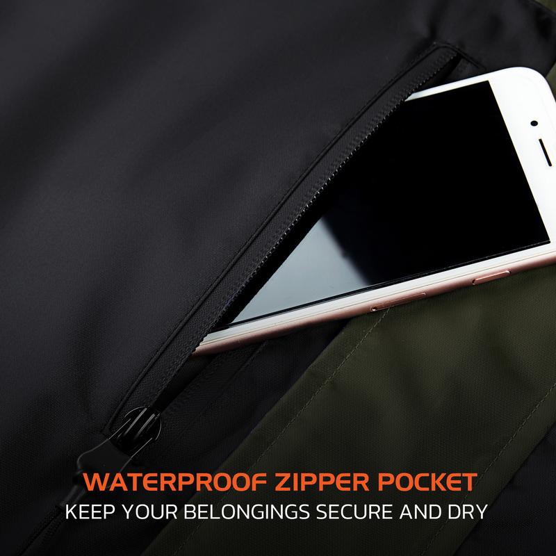 【RODEEL】702 Waterproof Jacket and Pants Set Men Lightweight Breathable Full Zip Hooded Rain Coat Durable Rain Suit Weatherproof Rainwear Windbreaker For Outdoor Sports Hiking Camping Fishing Boating Construction Landscaping Gardening, Holiday Gift