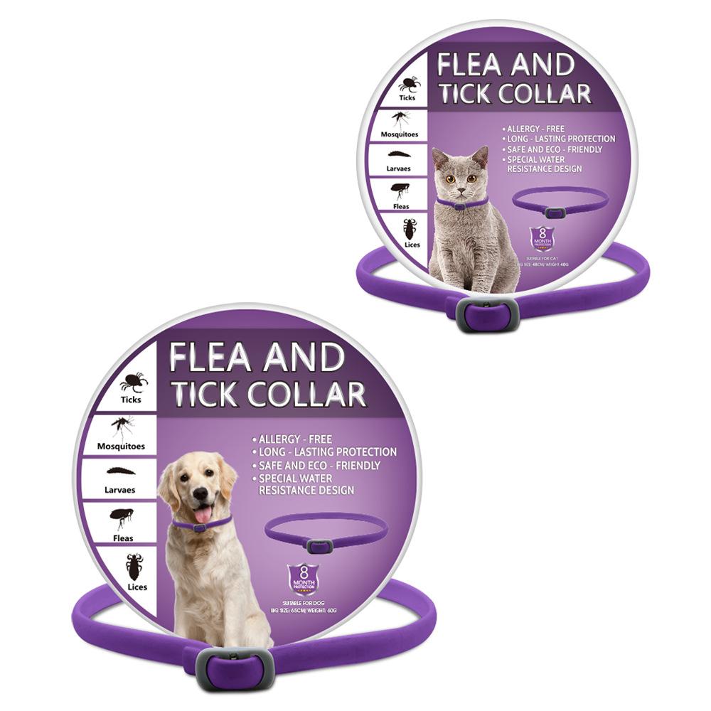 Pet Flea & Tick Collar, Mosquito Repellent for Cats & Dogs, Essential Oil Infused, Natural Pest Control, Comfortable Wear
