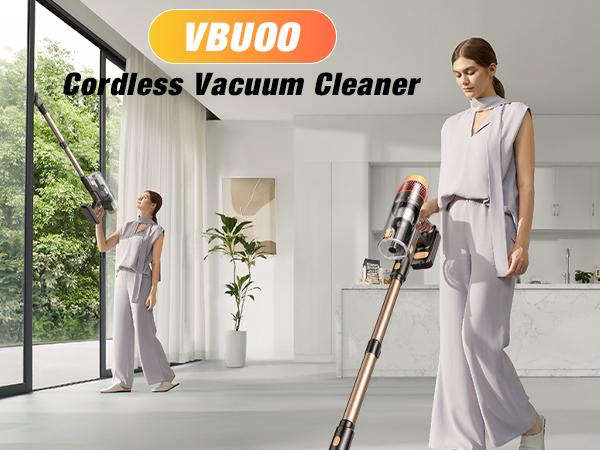 Cordless Vacuum Cleaner, 580W 48KPA, 70 Min Runtime, Touch Screen, High-Power Brush, Self-Standing with Wall Mount for Pet Hair & All Floors Cordless Vacuum Cleaner, 580W 48KPA, 70 Min Runtime, Touch Screen, High-Power Brush, Self-Standing with Wall Mount for Pet Hair & All Floors