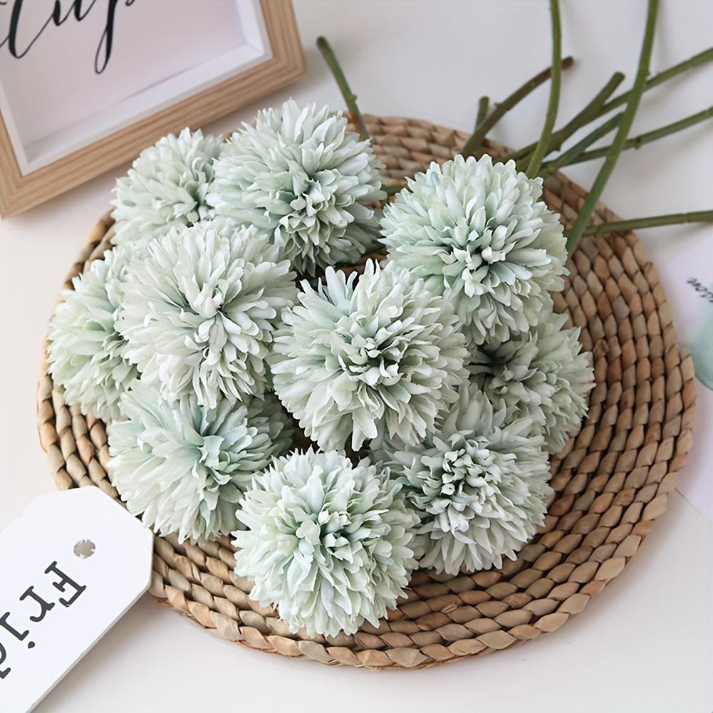 8 Stems Artificial Chrysanthemum Bouquet, Assorted Colors Available