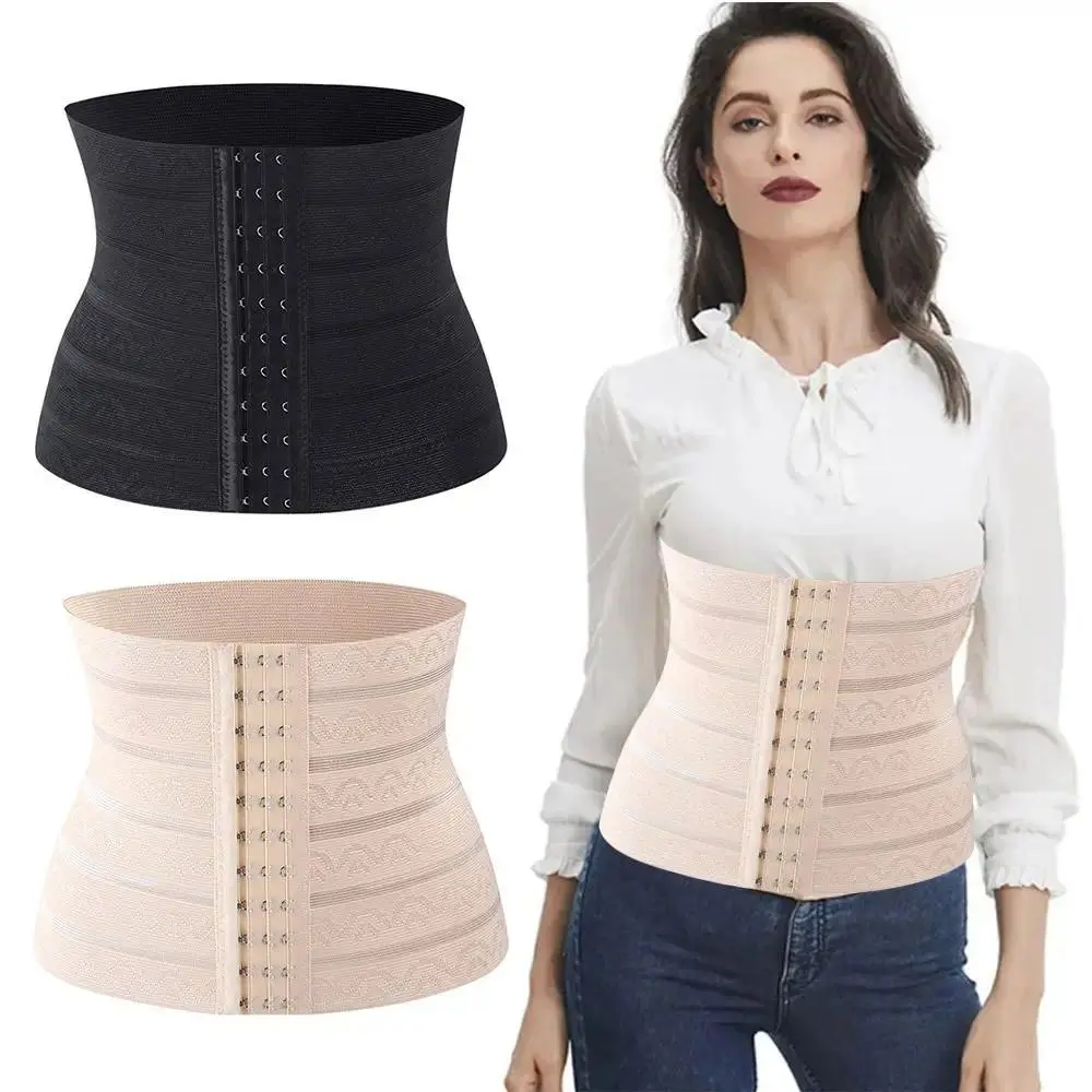 Women Body Shapewear Tummy Slimming S M L XL XXL Black Belly Band Shaping Shaper Corset Postpartum Flat Belly Postpartum Corset