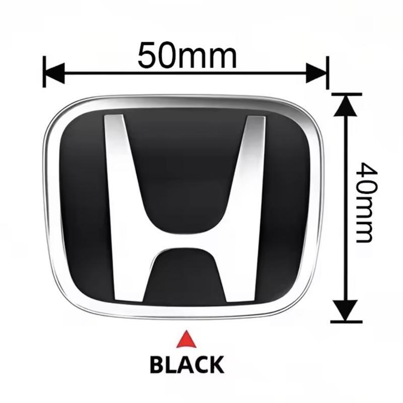 Car Steering Wheel Emblem H-Sticker For Honda Civic Accord City CRV Jade Fit Odyssey Hybrid Red Black Blue Interior Modification