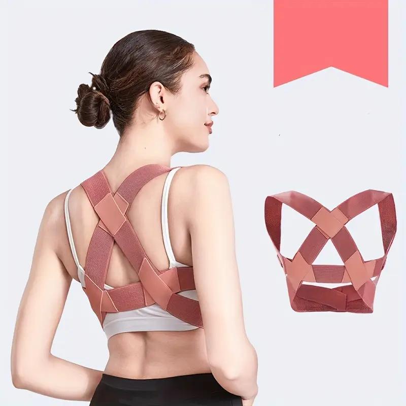 Adjustable Posture Corrector Back Brace, Invisible Support Belt for Kyphosis, Comfort Fit Shoulder Strap, Ideal for Daily & Outdoor Use