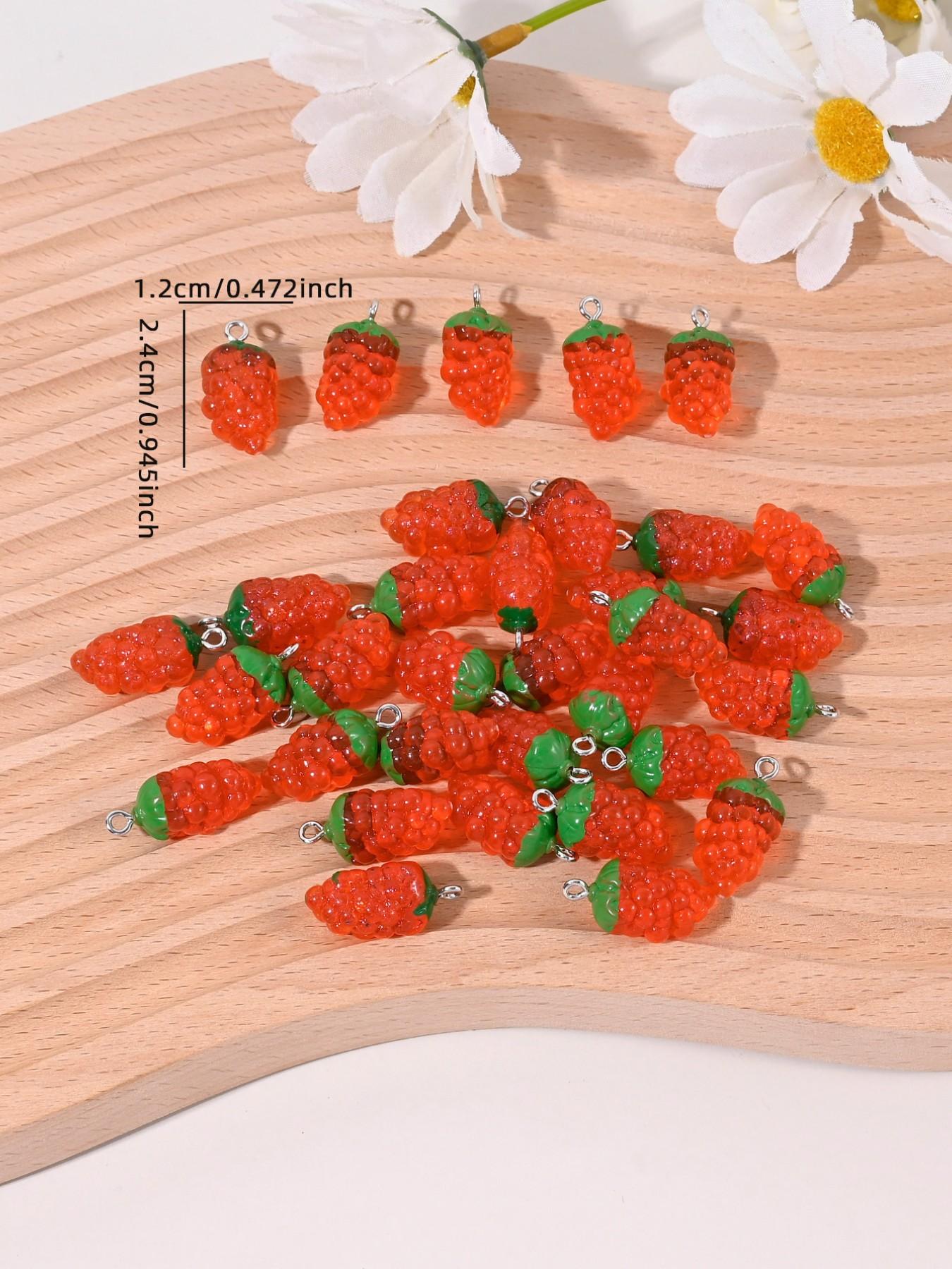 30 Cute Grape Charms for DIY Jewelry Making, Perfect for Earrings, Necklaces, Bracelets, Keychains, Daily Accessories