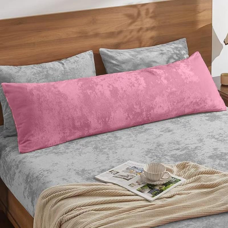Crystal Velvet Body Size Pillowcase 51x137cm, Soft and Cozy Bedding Accessory, Perfect for Home Decor and Comfort, Durable Bedding Accessories