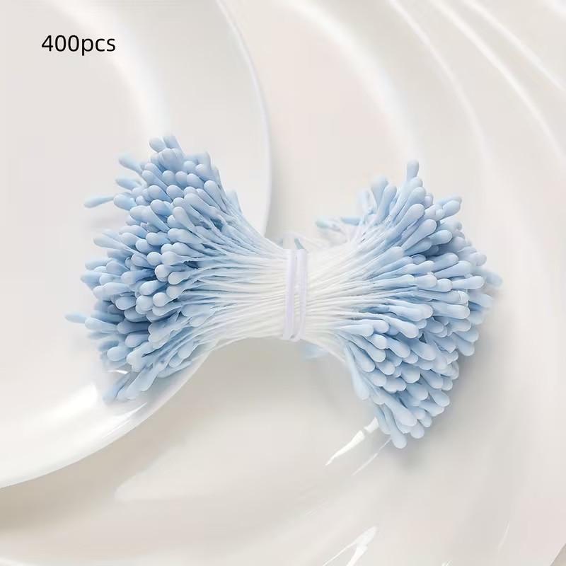 400 Multicolor Polyester Artificial Flower Stems, Soft Touch Handmade Bouquet Decorations, DIY Floral Arrangements, Home Decoration, Weddings, Parties