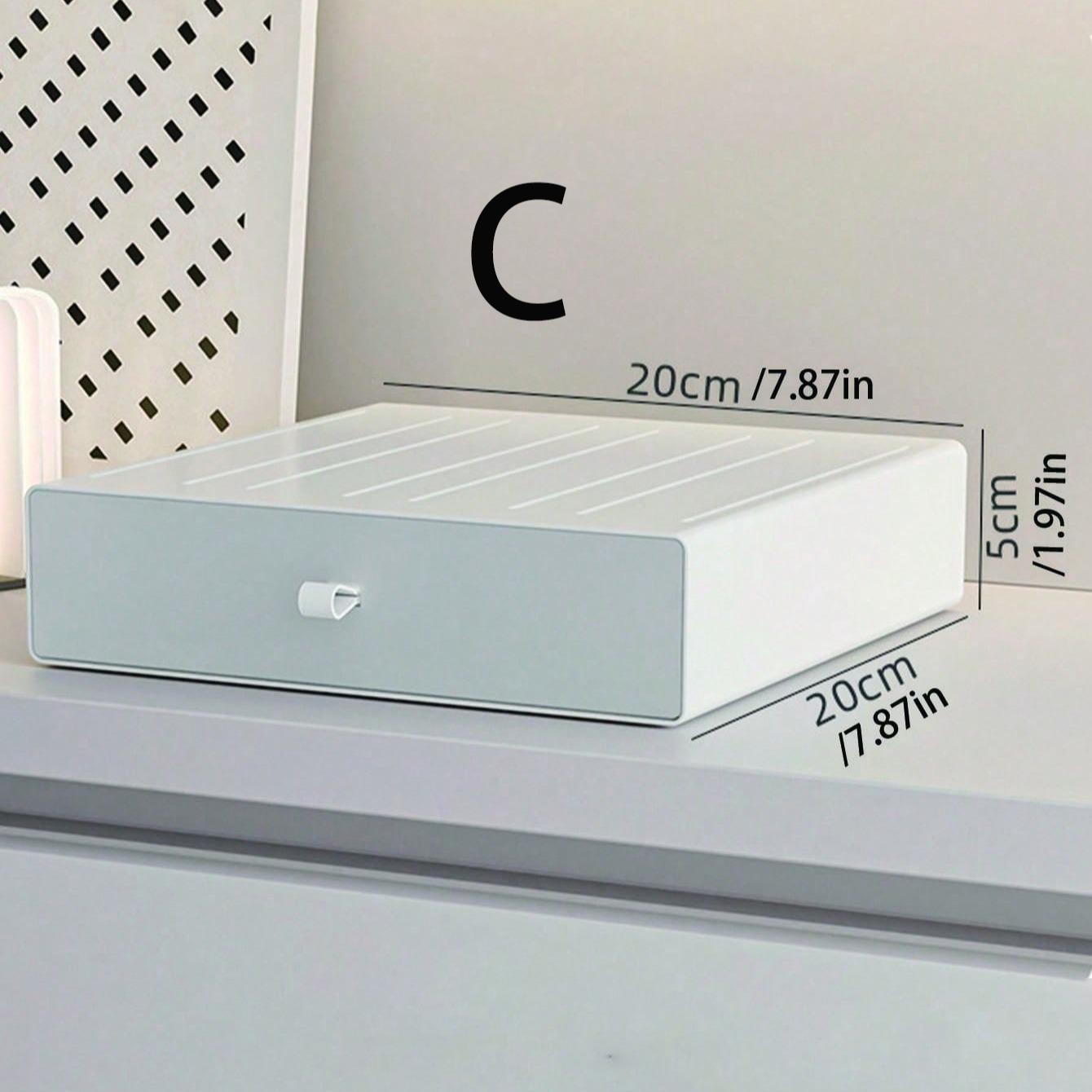 Desktop Drawer Storage Box, Desk Organizer for Office, Dorm, Bedroom, Living Room, Stackable Storage Cabinet, Cosmetics Holder