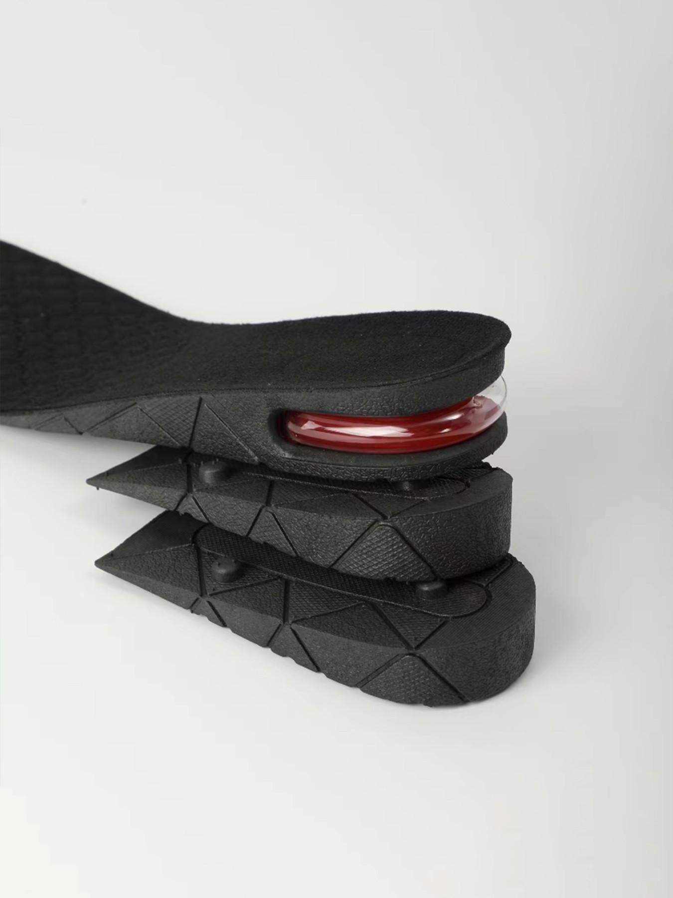 1 Pair Adjustable Height Lift Insoles | 4-Layer Air Cushion Shoe Inserts for Men Women Unisex Design Shock Absorbing Elevator Insoles for Daily Work