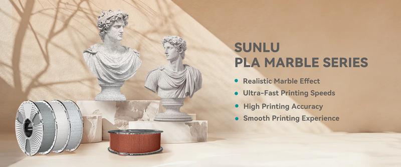 SUNLU Aesthetic Filament | PLA, PETG Series | Silk, Transparent, Rainbow/Multi-Color/Marble/Wood/Glow in the dark | Everything you desire is available