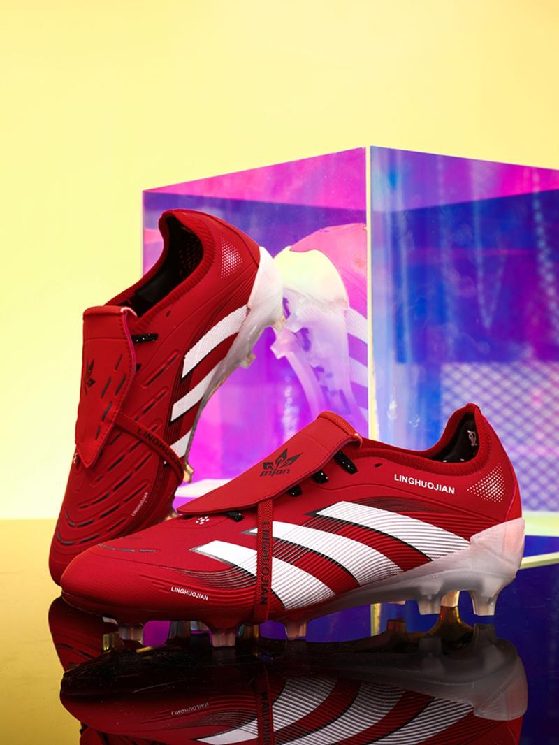 Men Women Lace-Up Soccer Shoes, Football Cleats, Long Stud Adult Sports Boots, Lawn Training Sneakers, Comfortable Durable Design