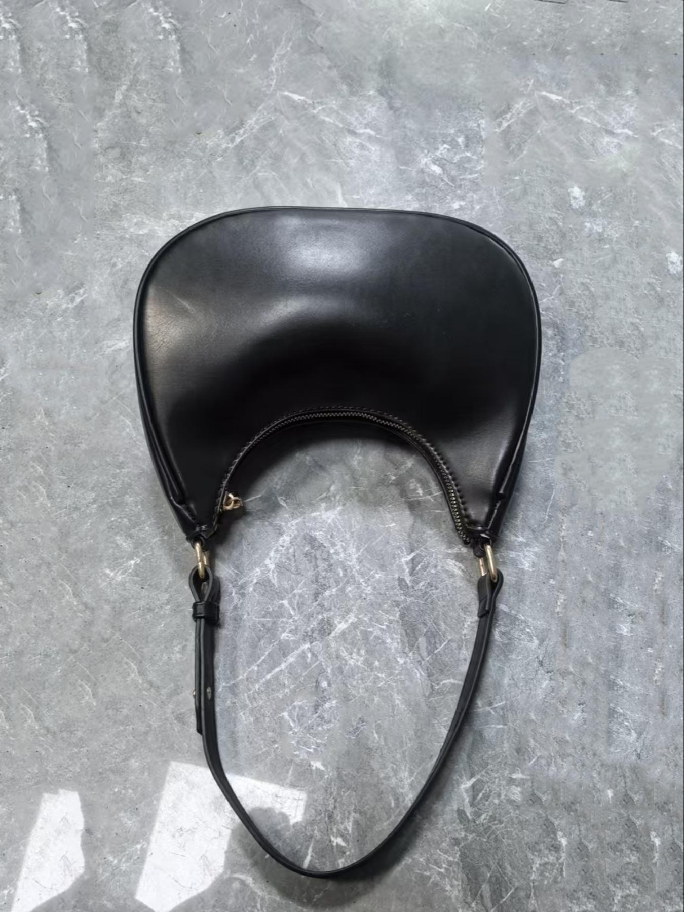 Women's Simple Style Plain Color Moon Shaped Shoulder Bag, Casual Trendy Novelty Pu Leather Handheld Bag, Fashionable Hobo Bag for Daily Use, Crescent Bag