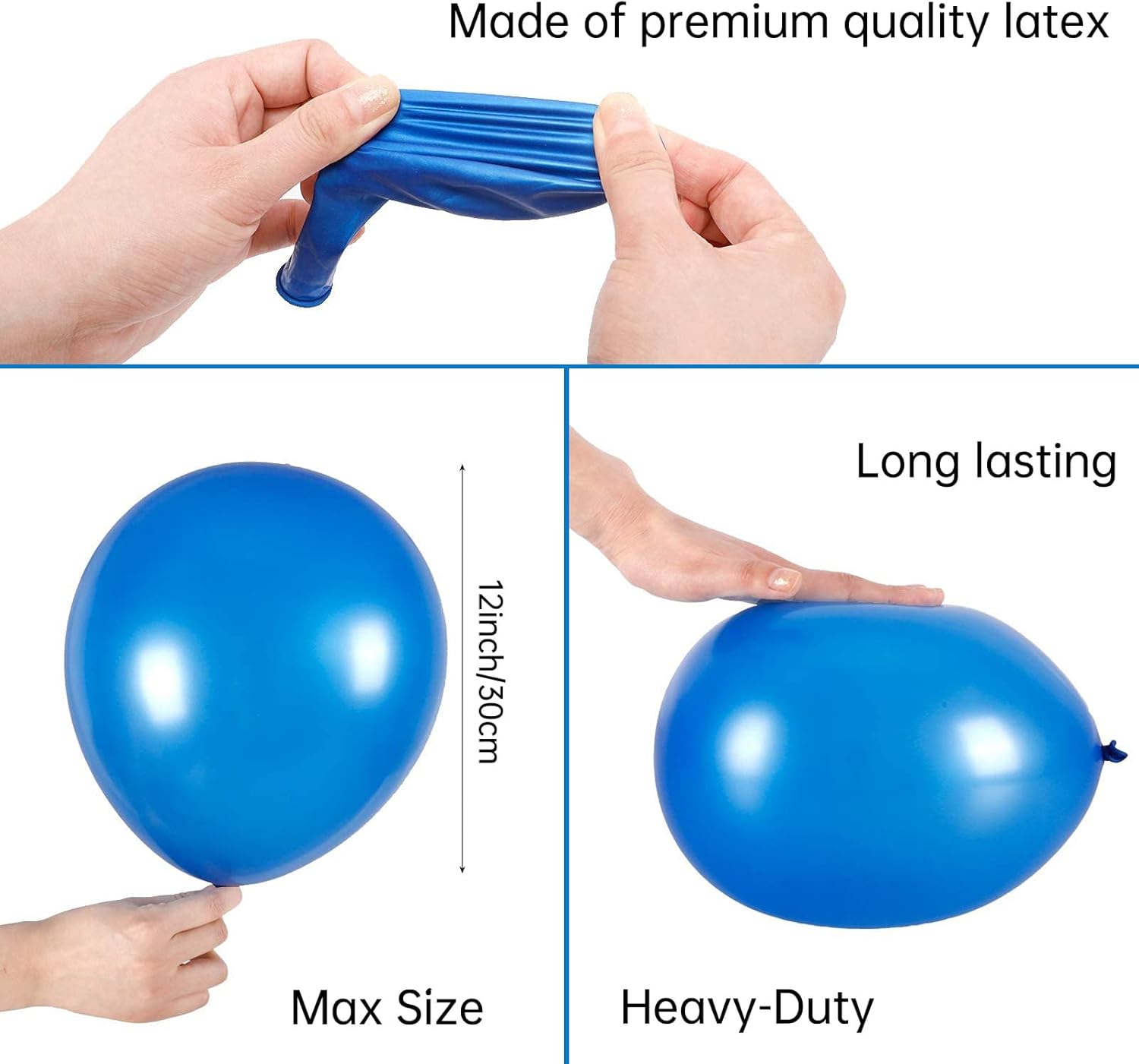 120pcs 12 Inch Large Latex Balloons, Assorted Colors - Bulk Party Balloon Kit for Garland, Arch, Backdrop Decoration - Birthday, Wedding, Baby Shower, Graduation Supplies