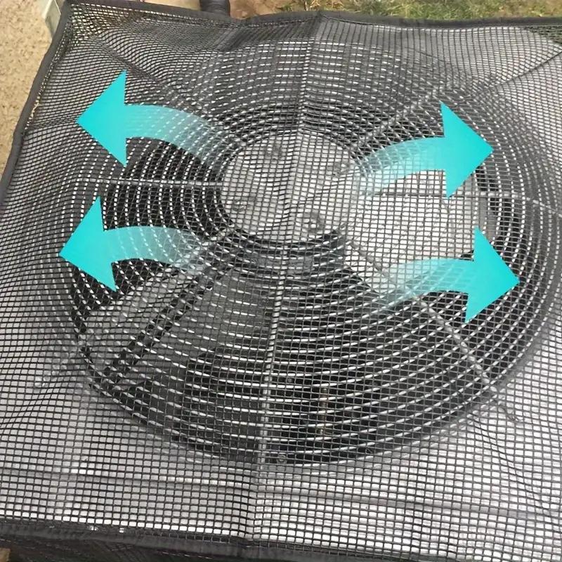 Durable Air Conditioner Cover, Full Mesh Ac Protector, Outdoor Protection, All-Season Use, Robust and Long-Lasting, Ideal for Year-Round