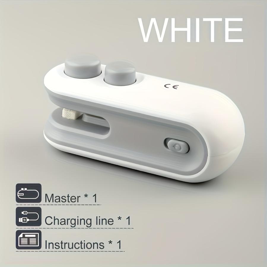 Mini Sealing Machine Compact Size Dual Function Cut & Seal, Easy Button Operation, Hand Protection, Snack Preservation, Small Home Use, Plastic Bag Sealer