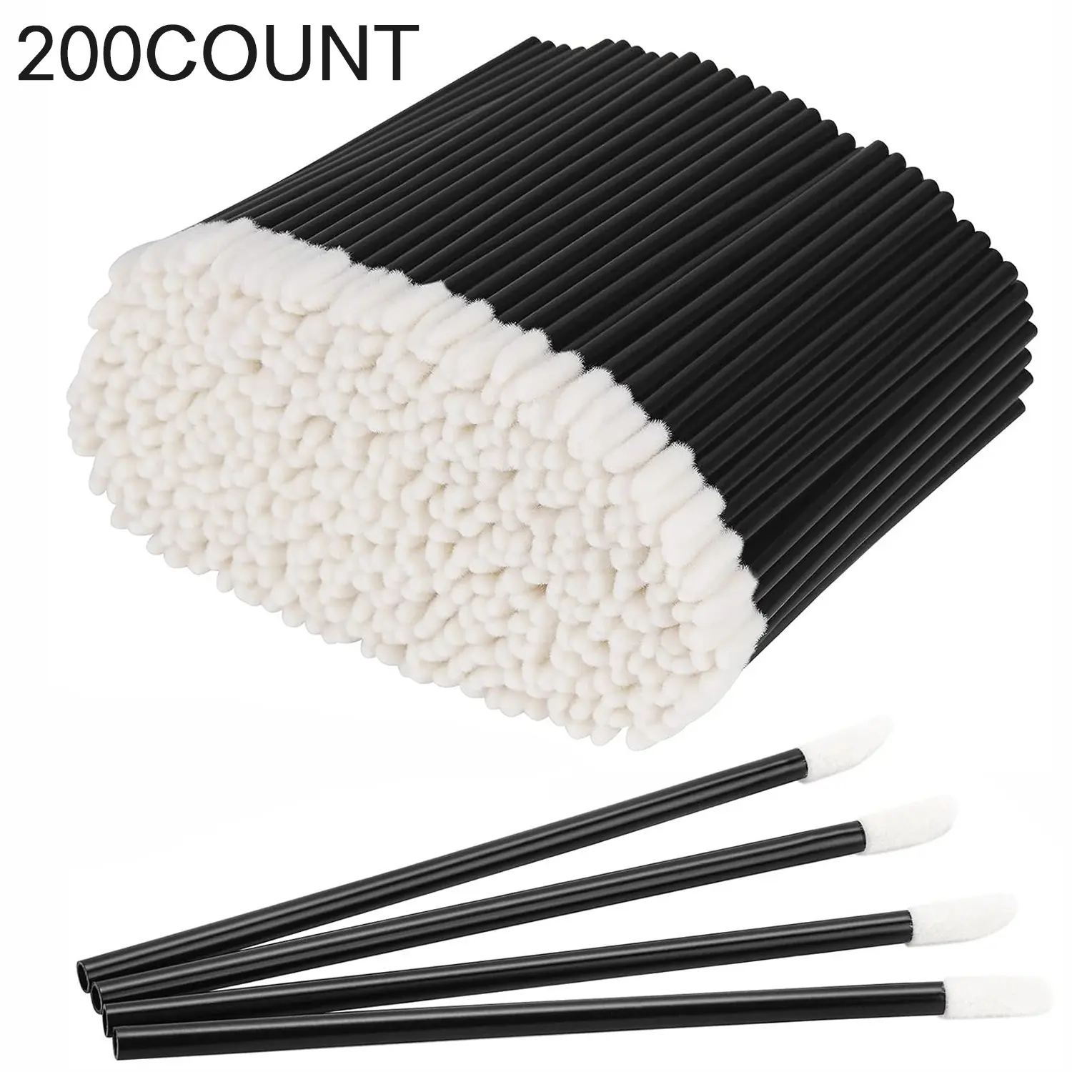 200Pcs Disposable lip brush, makeup brush, lipstick lip gloss stick, applicator, makeup beauty tool set, makeup applicator, Kits