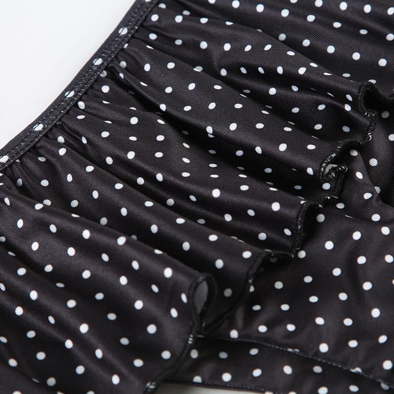 Women's Polka Dot Print Halter Top & Shorts Bikini Set, Sexy Y2k Beach Vacation Swimwear Set for Women, Summer Swimwear Essential, Bikini Outfits, Swimsuit Summer, Halter Neck Bikini