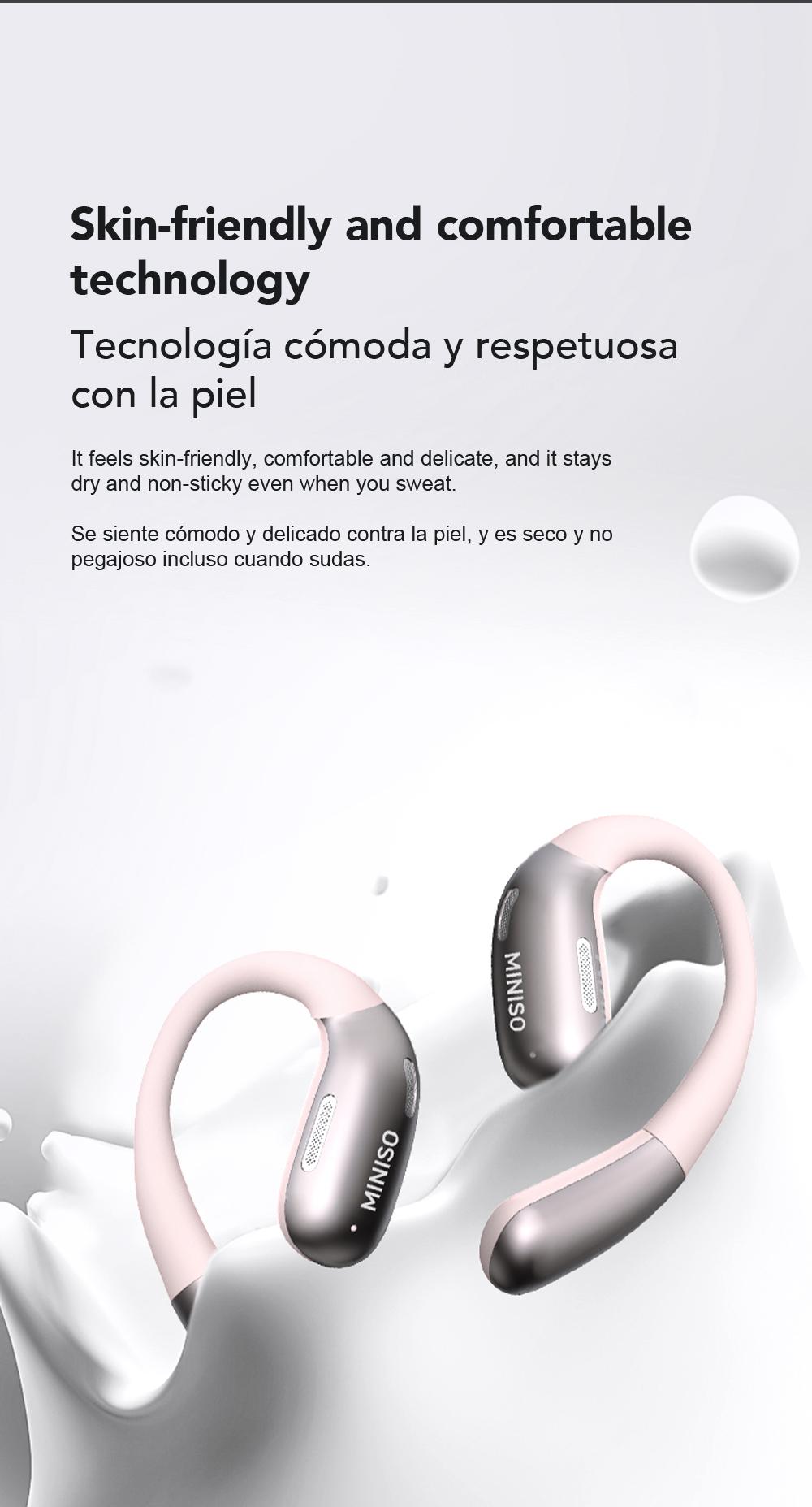 [New Year's gift] MINISO X28 Wireless Earbuds Bluetooth 6.0 Earphones, In Ear Earbuds,Waterproof Wireless Earphones, Support 148 Languages Real Time ,Suitable for Office, Sports, Study and Audio Calls, Built in Microphone, Gaming Bluetooth Headphones