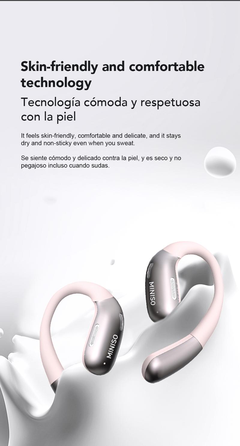[New Year's gift] MINISO X28 Wireless Earbuds Bluetooth 6.0 Earphones, In Ear Earbuds,Waterproof Wireless Earphones, Support 148 Languages Real Time ,Suitable for Office, Sports, Study and Audio Calls, Built in Microphone, Gaming Bluetooth Headphones