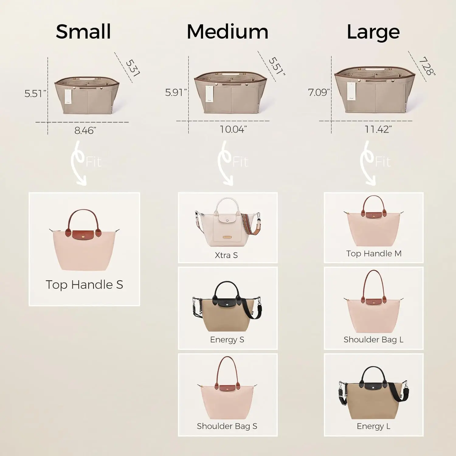 Wallet Manager Insert Le Pliage (excluding carrying strap)