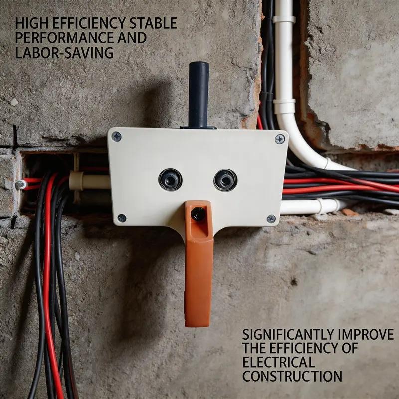 Cable Pulling Tool for Drills, Efficient Wire Puller for Conduits, 8mm Capacity Cable Feeder for Electricians Cable Pulling Tool for Drills, Efficient Wire Puller for Conduits, 8mm Capacity Cable Feeder for Electricians